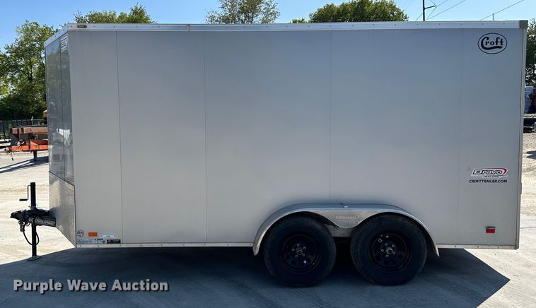 image for item JD9032 2022 Croft SC714TA2DRDGT  enclosed cargo trailer