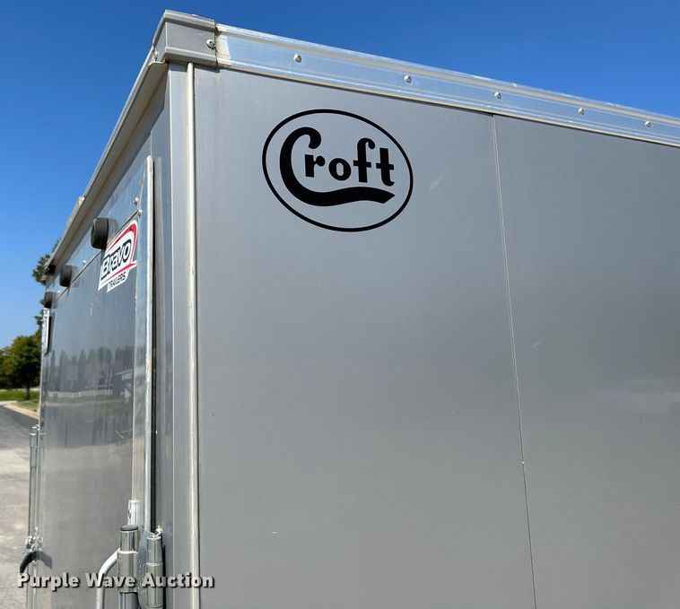 image for item JD9032 2022 Croft SC714TA2DRDGT  enclosed cargo trailer