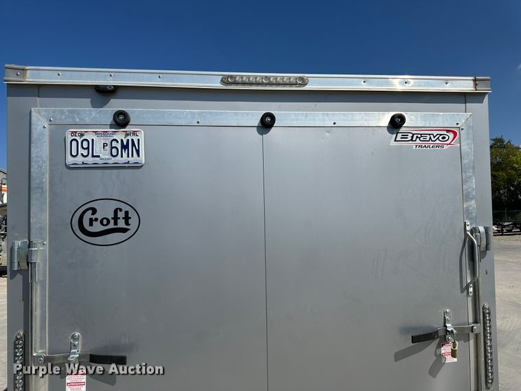 image for item JD9032 2022 Croft SC714TA2DRDGT  enclosed cargo trailer
