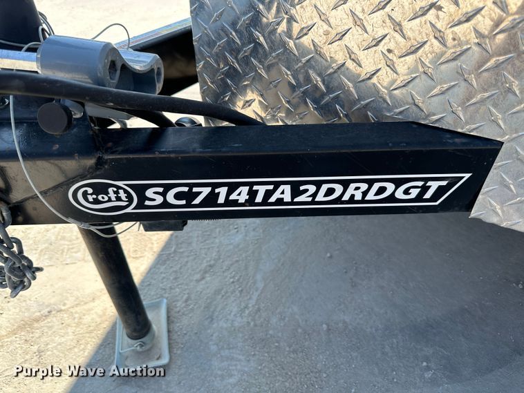 image for item JD9032 2022 Croft SC714TA2DRDGT  enclosed cargo trailer
