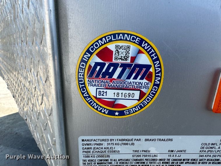 image for item JD9032 2022 Croft SC714TA2DRDGT  enclosed cargo trailer