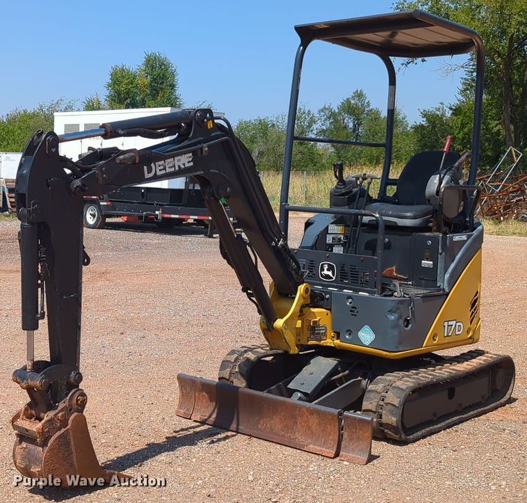 image for item KB9400 2014 John Deere 17D  mini excavator