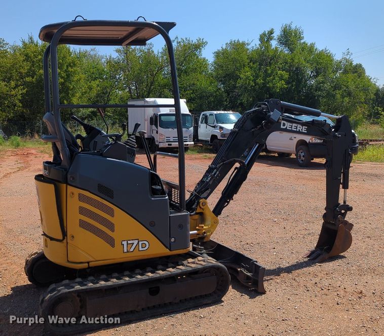 image for item KB9400 2014 John Deere 17D  mini excavator