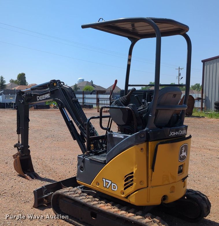 image for item KB9400 2014 John Deere 17D  mini excavator