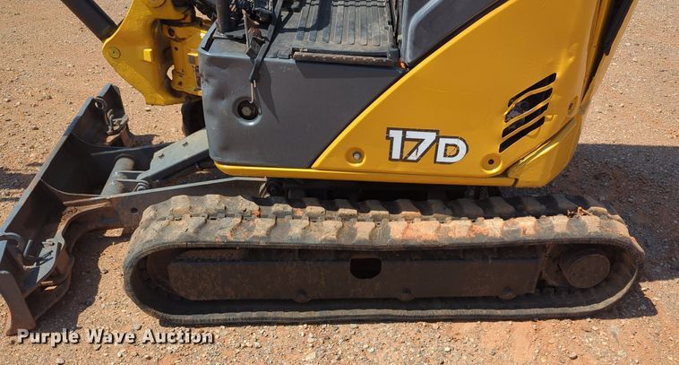 image for item KB9400 2014 John Deere 17D  mini excavator