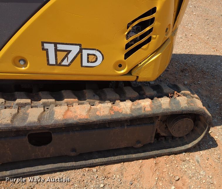 image for item KB9400 2014 John Deere 17D  mini excavator