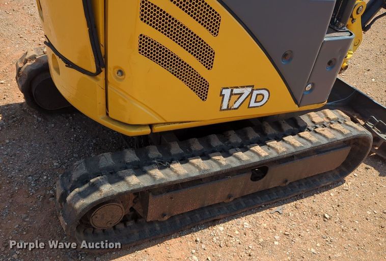 image for item KB9400 2014 John Deere 17D  mini excavator