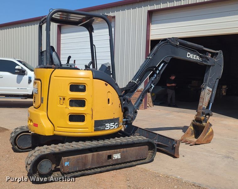 image for item KB9406 2017 John Deere 35G  mini excavator