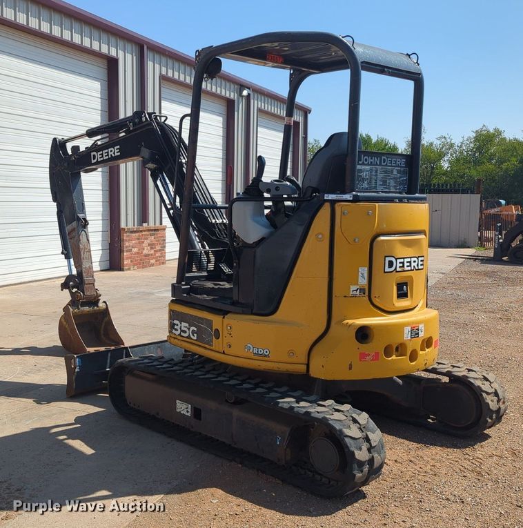 image for item KB9406 2017 John Deere 35G  mini excavator