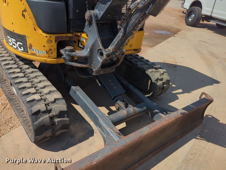 image for item KB9406 2017 John Deere 35G  mini excavator