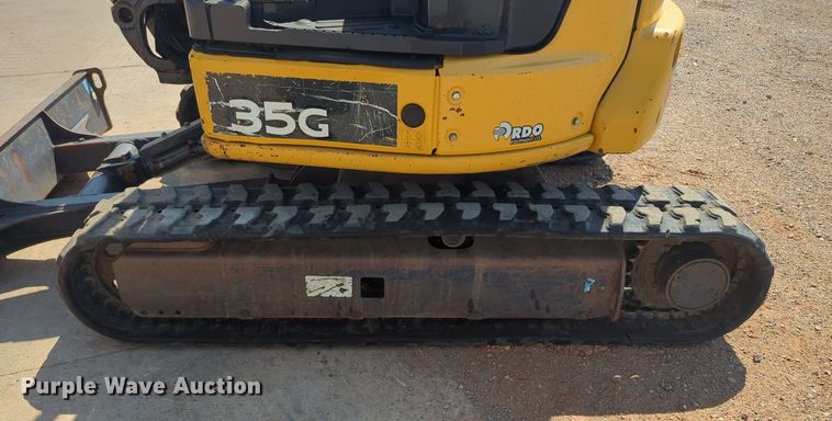 image for item KB9406 2017 John Deere 35G  mini excavator