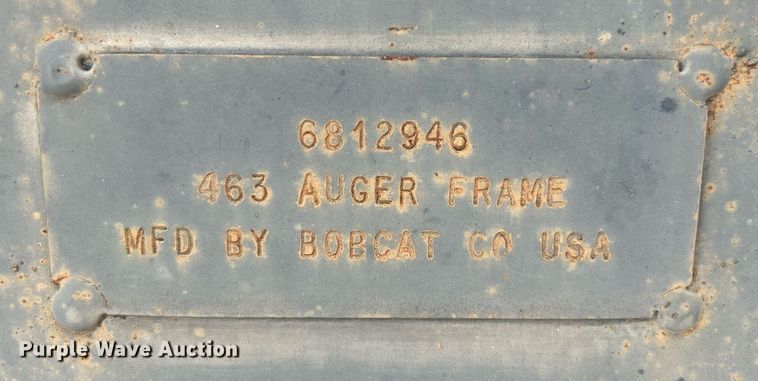 image for item KH9457 Bobcat  skid steer auger mounting bracket