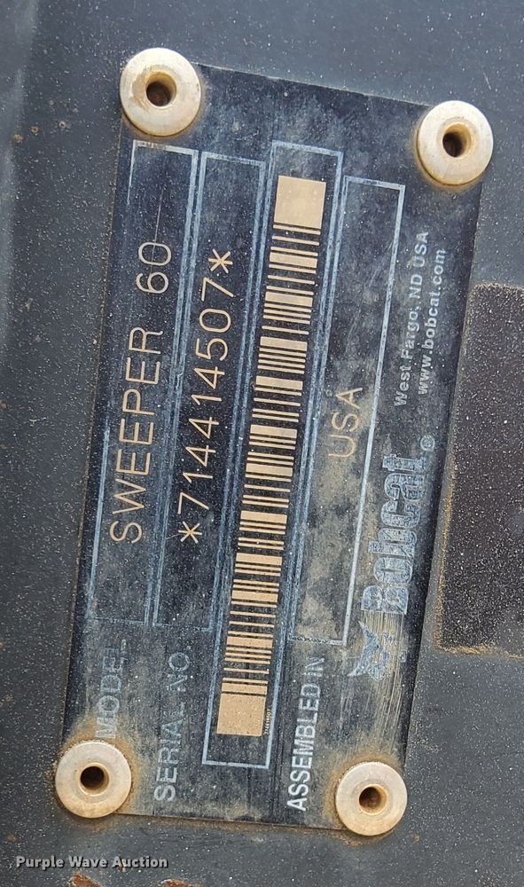 image for item KH9458 Bobcat Sweeper 60  skid steer sweeper