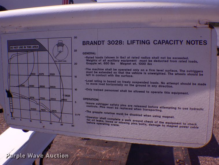 image for item KW9066 2006 Peterbilt 357  tri-drive crane truck