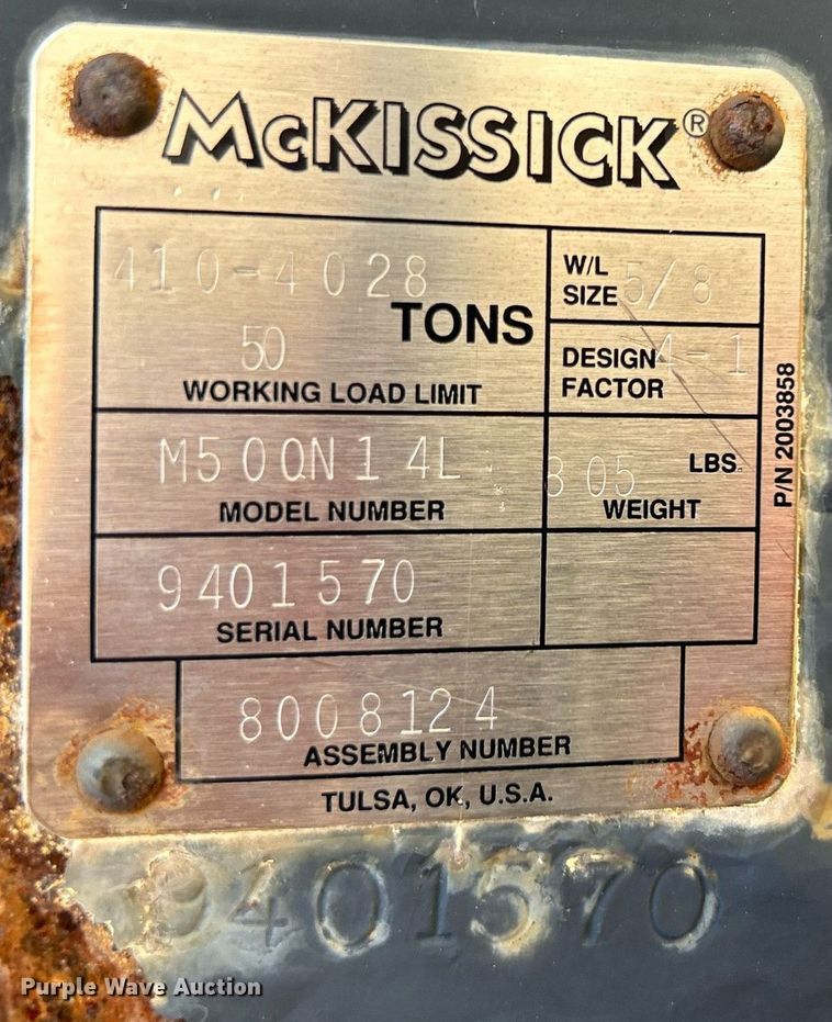 image for item KW9077 1995 Lorain LRT445  crane