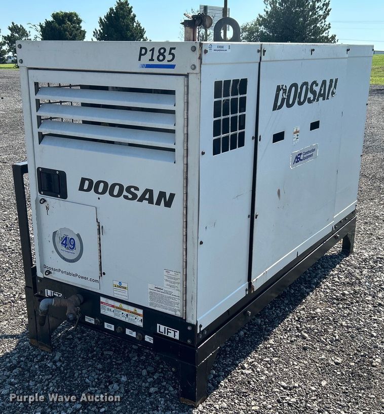 image for item KW9090 2013 Doosan Infracore P185WJDU-FX-T4I  air compressor