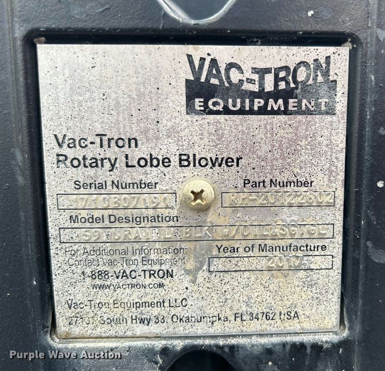 image for item KW9140 2018 Vactron CV573SGT vacuum excavator