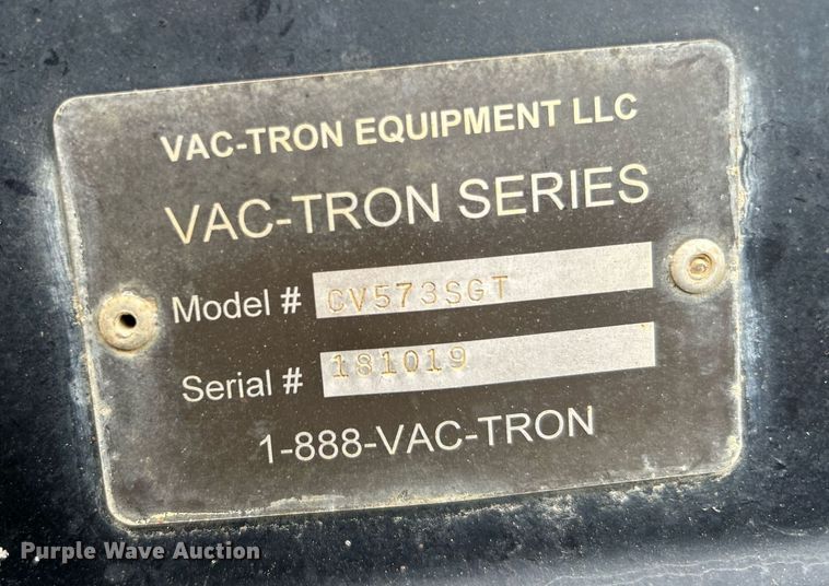image for item KW9140 2018 Vactron CV573SGT vacuum excavator