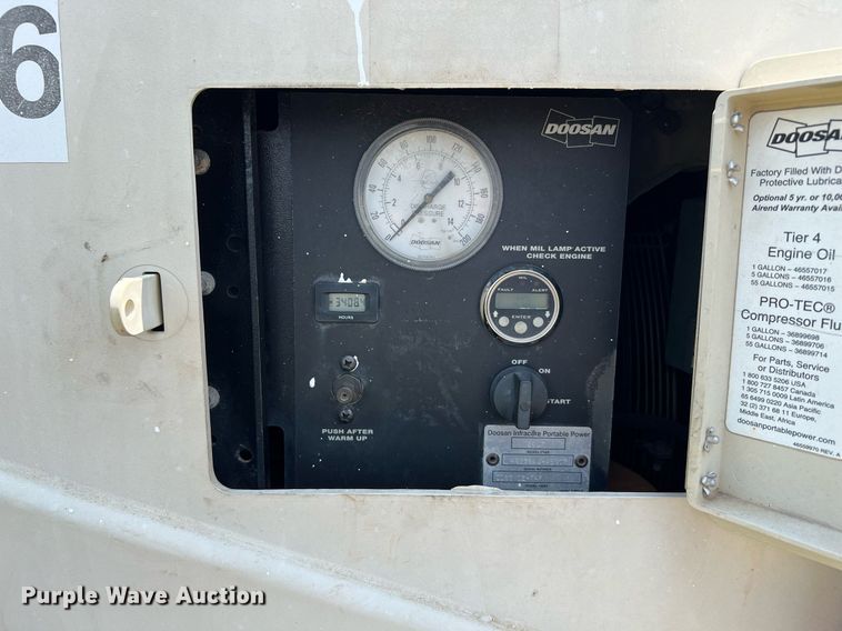 image for item LF9430 2017 Doosan C185  air compressor