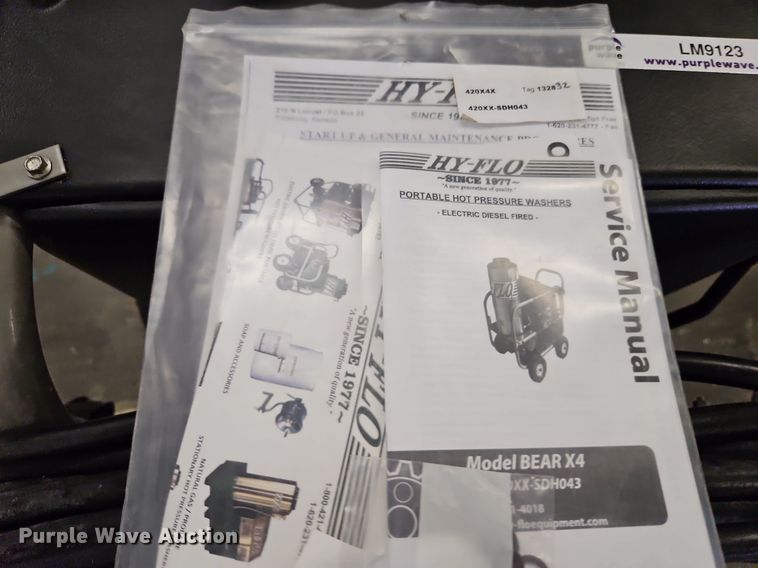 image for item LM9123 Hy-Flo Bear X4 hot pressure washer