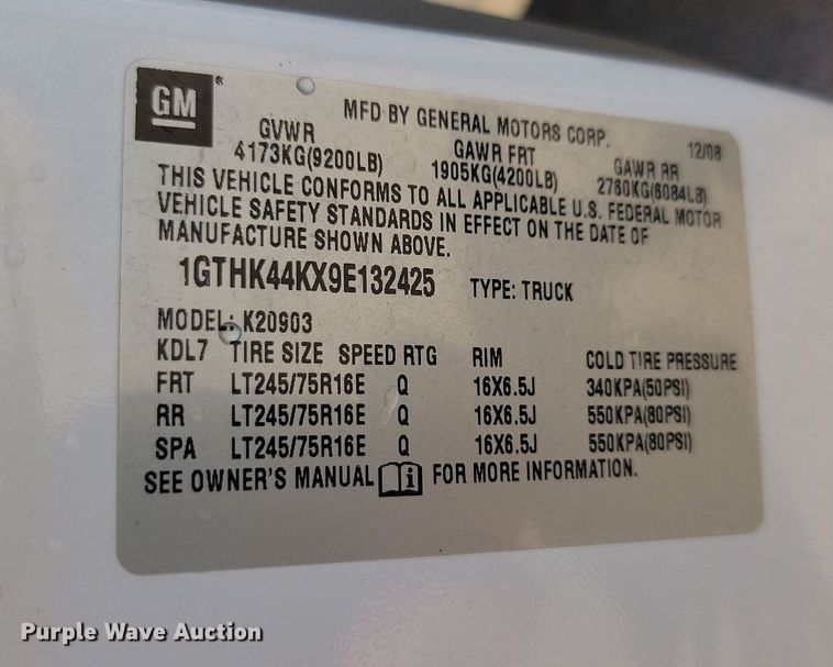 image for item LQ9232 2009 GMC Sierra 2500HD  pickup truck