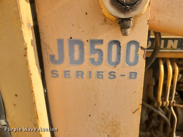 image for item LQ9241 John Deere 500 Series B  backhoe