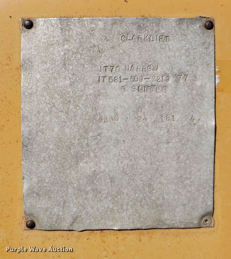 image for item LQ9254 Clark  forklift