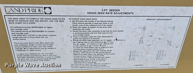 image for item MD9992 Land Pride PS152  seeder