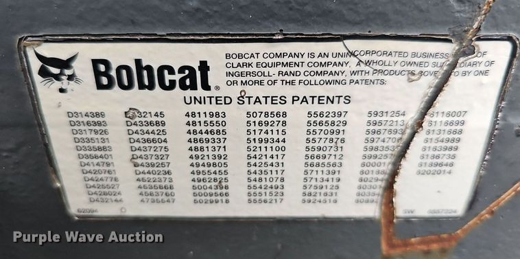 image for item MD9996 2008 Bobcat Dozer 96  skid steer dozer blade