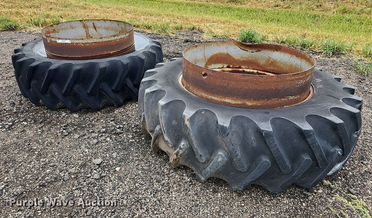 image for item ME9007 (2) 18.4-38 tires and wheels