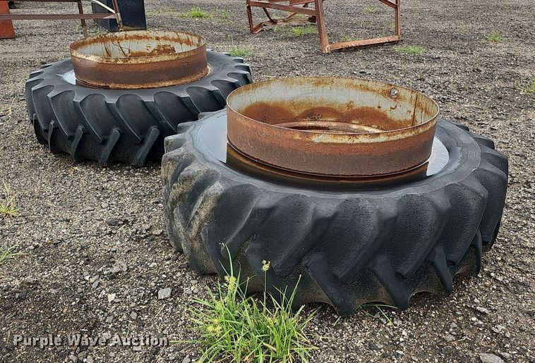 image for item ME9007 (2) 18.4-38 tires and wheels