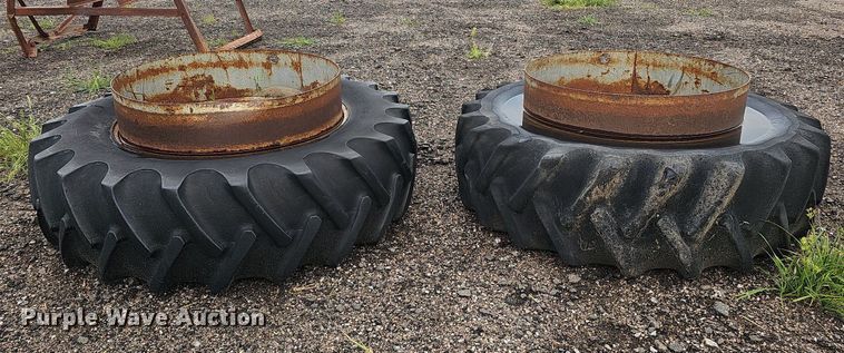 image for item ME9007 (2) 18.4-38 tires and wheels