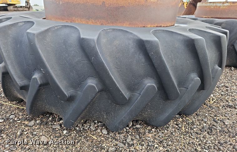 image for item ME9007 (2) 18.4-38 tires and wheels