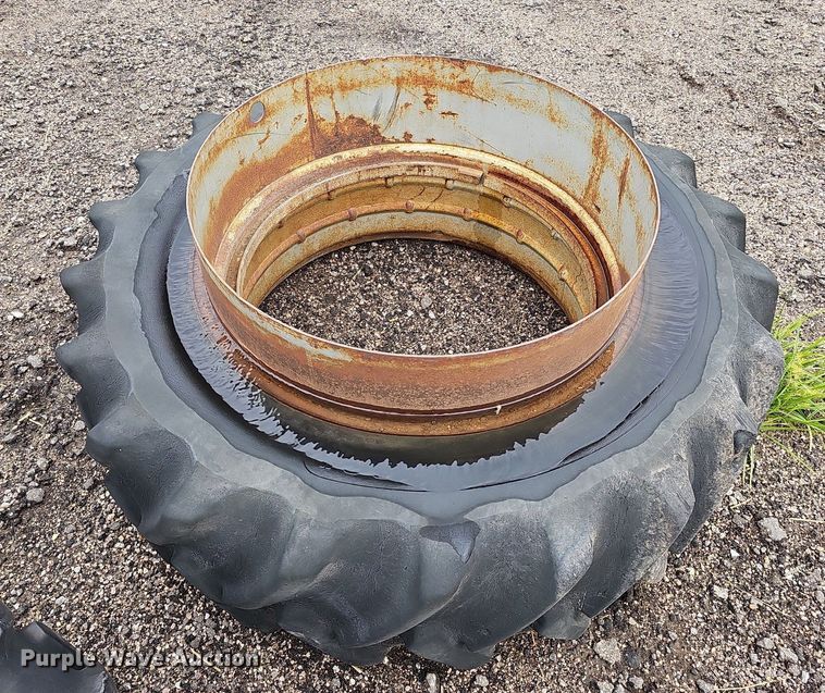 image for item ME9007 (2) 18.4-38 tires and wheels