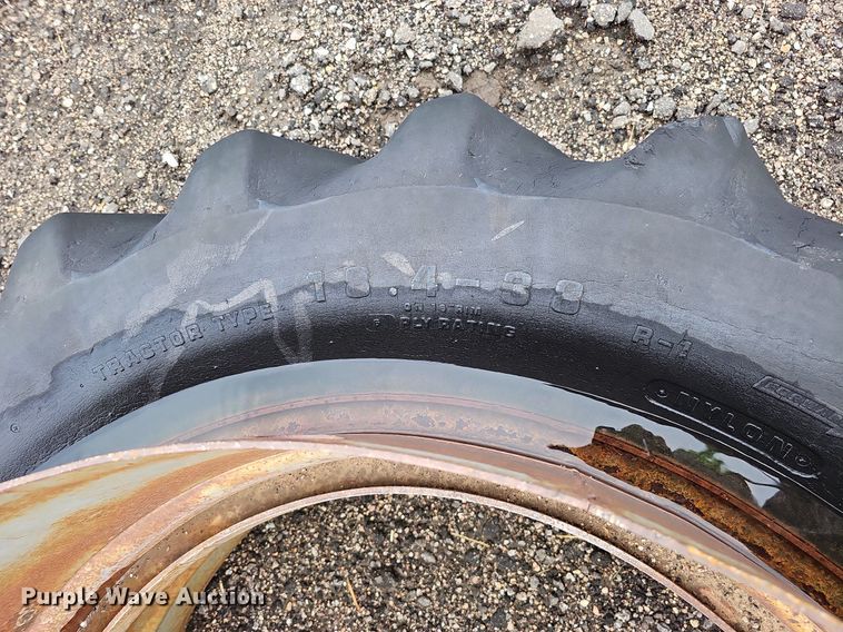 image for item ME9007 (2) 18.4-38 tires and wheels