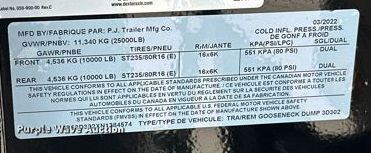 image for item ML9189 2022 PJ Trailers DD202  dump trailer