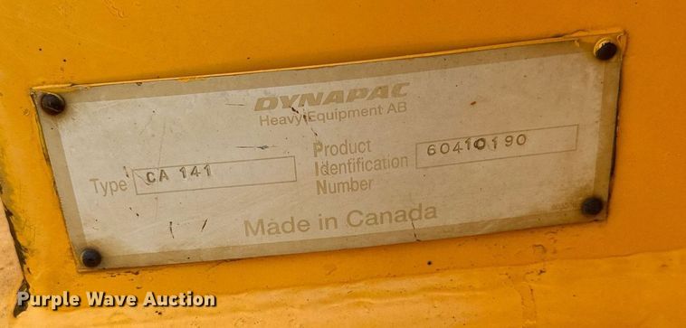image for item MQ9333 1995 Dynapac CA141  single drum vibratory roller