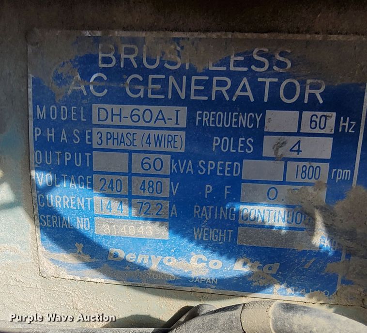 image for item MQ9353 Multiquip WhisperWatt 60 DCA60SSAI  generator