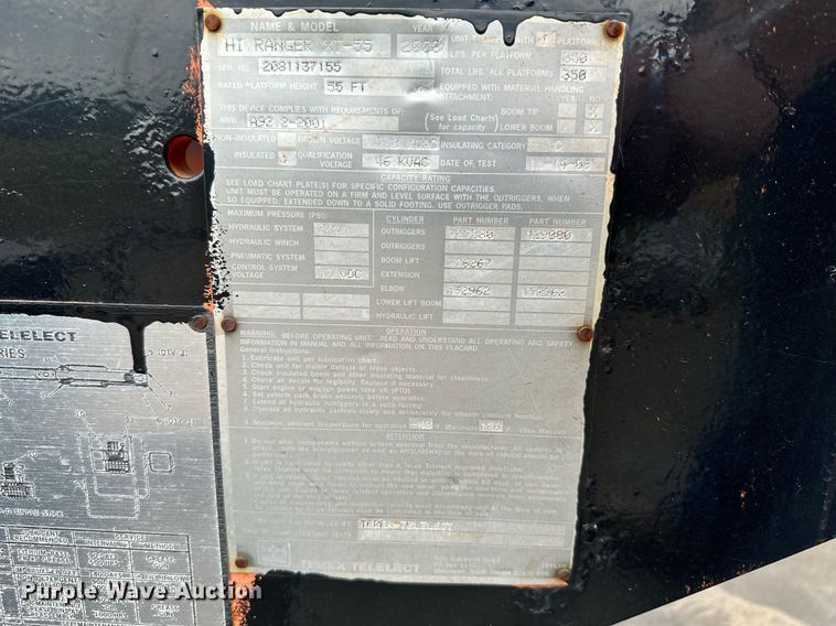 image for item MQ9367 2008 GMC C7500  forestry bucket truck