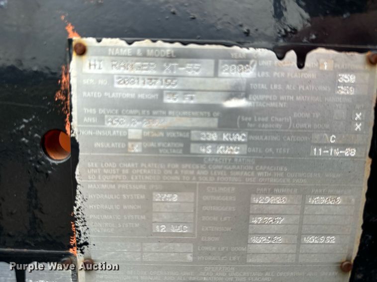 image for item MQ9367 2008 GMC C7500  forestry bucket truck