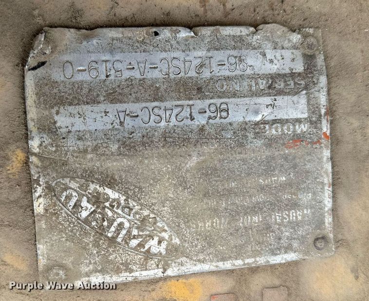 image for item MQ9377 Wasau 86-124SC-A  snow blower