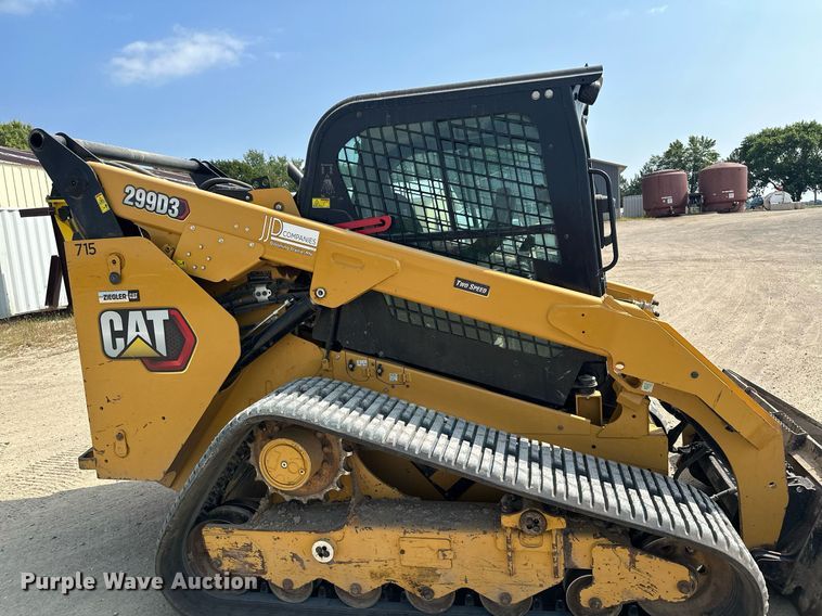 image for item MQ9387 2020 Caterpillar 299D3  tracked skid steer loader
