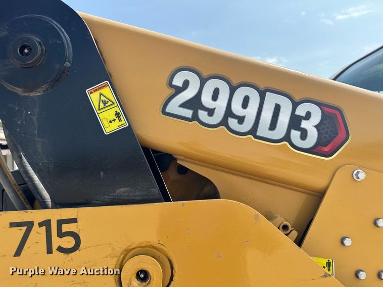 image for item MQ9387 2020 Caterpillar 299D3  tracked skid steer loader
