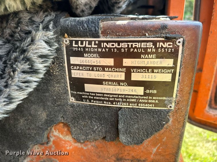 image for item MQ9391 Lull 1044C-54 telehandler