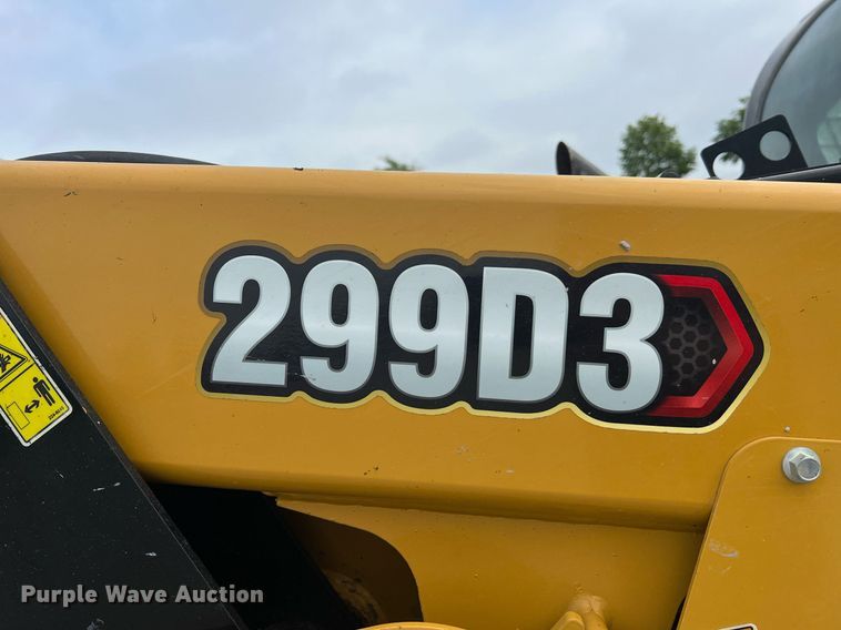 image for item NA9125 2020 Caterpillar 299D3  tracked skid steer loader