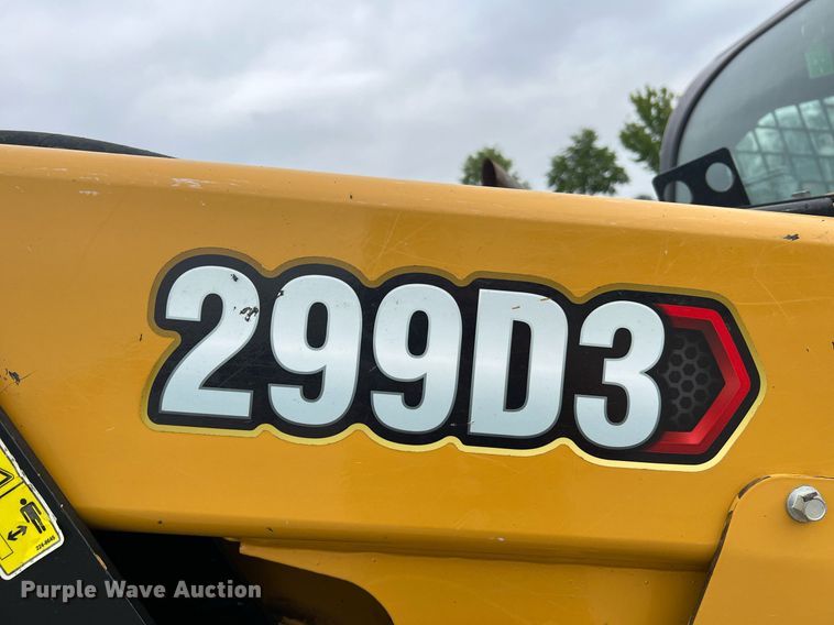 image for item NA9126 2020 Caterpillar 299D3  tracked skid steer loader