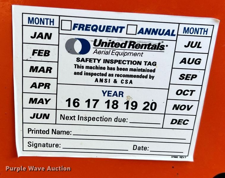 image for item NA9145 2007 JLG 400S  boom lift