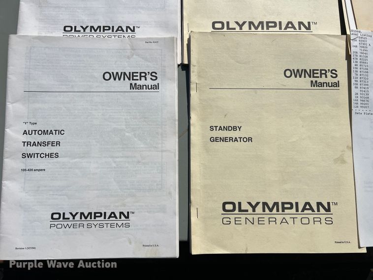 image for item NA9147 Generac 96A04478-S  generator