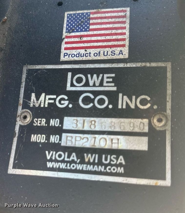 image for item NL9021 Lowe BP-210H  skid steer auger