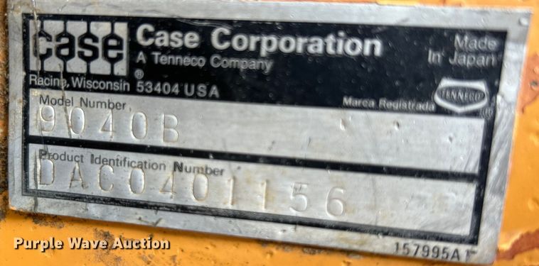 image for item NL9488 1995 Case 9040B  excavator